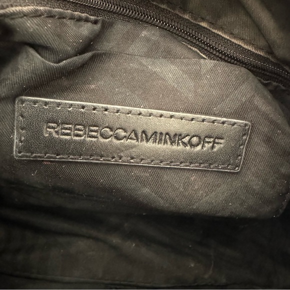 REBECCA MINKOFF, crossbody bag/ mini bag. Tan pebbled soft leather. - Picture 3 of 8